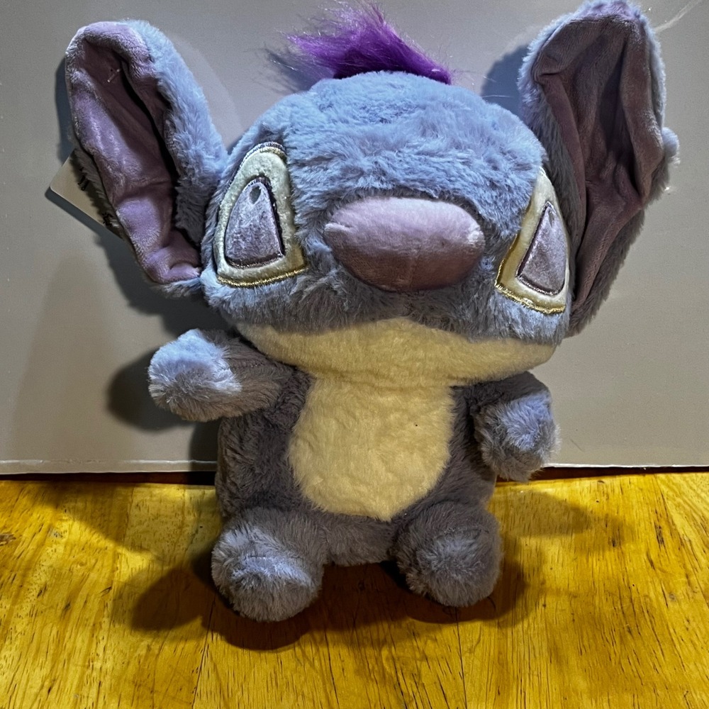 Disney 10in Leroy Plush Purple Lilo & Stitch Experiment 629 Mohawk NWT